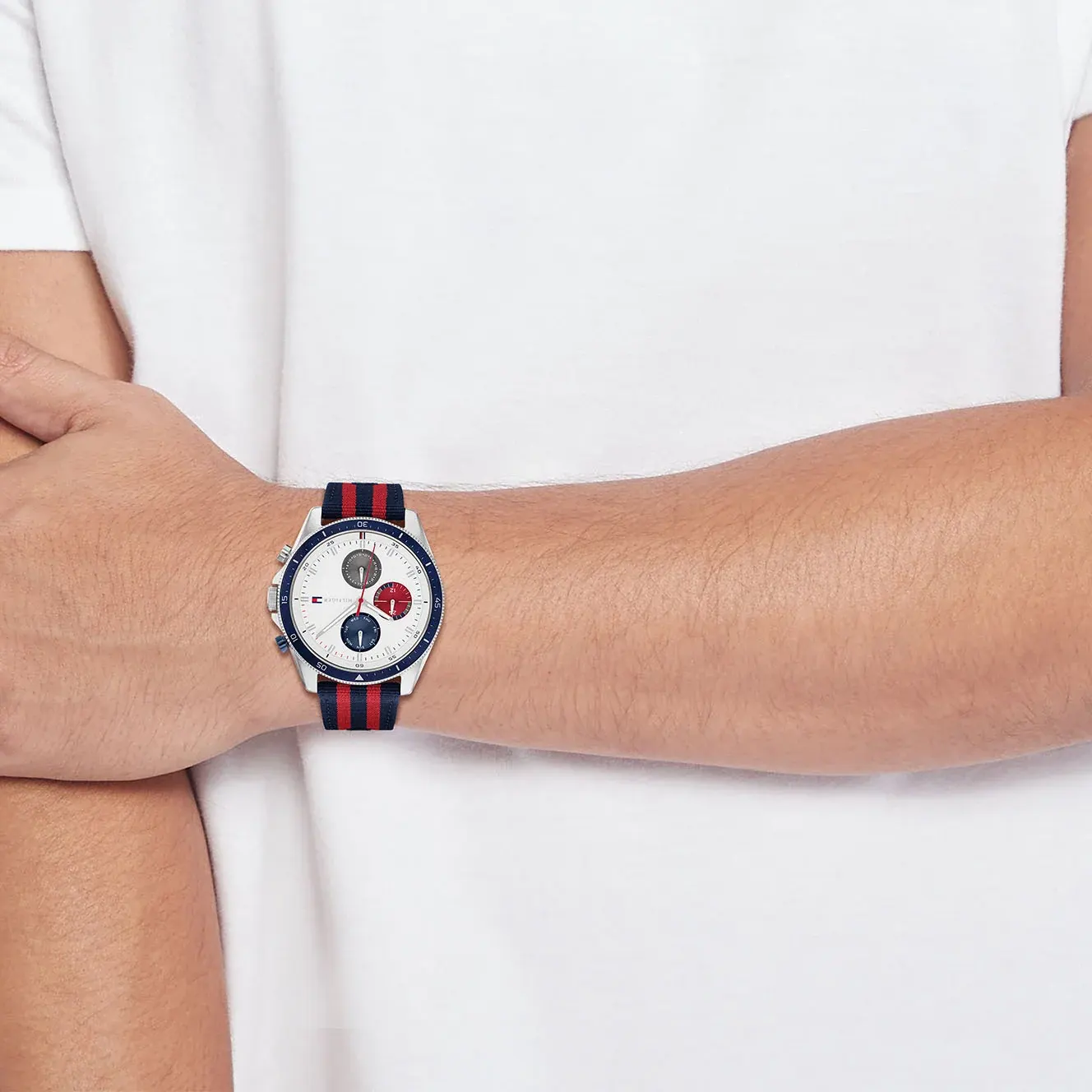 Tommy Hilfiger Parker Multi-Function Silver Dial Men’s Watch | 1792035