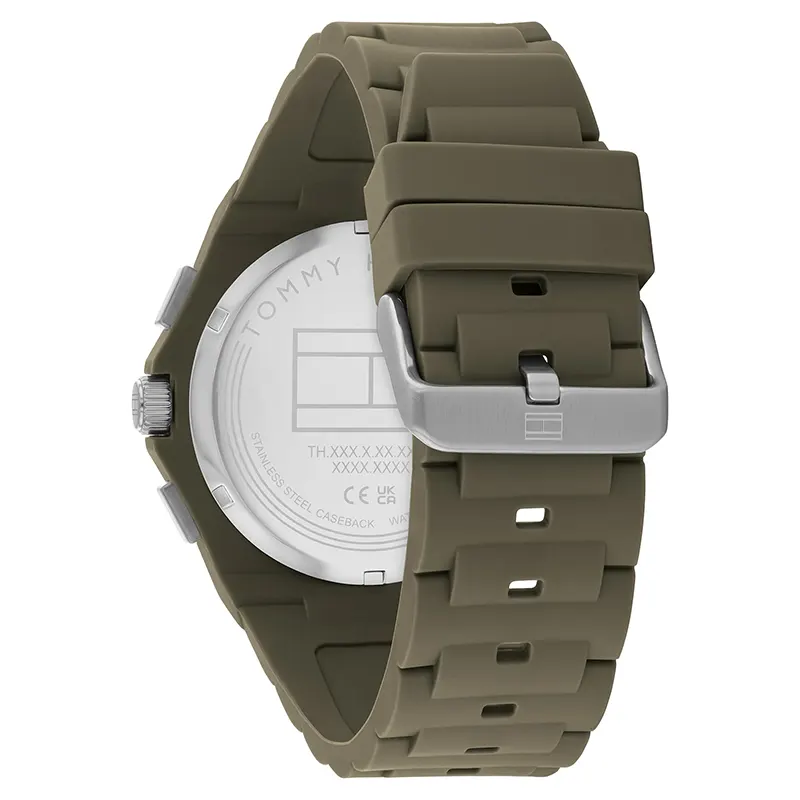 Tommy Hilfiger Neo Multifunction Green Silicone Men's Watch | 1792121