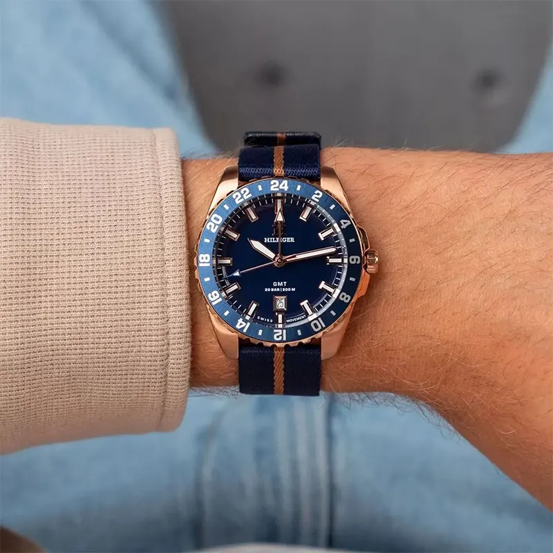 Tommy Hilfiger TH85 GMT Blue Dial Men's Watch | 1792130