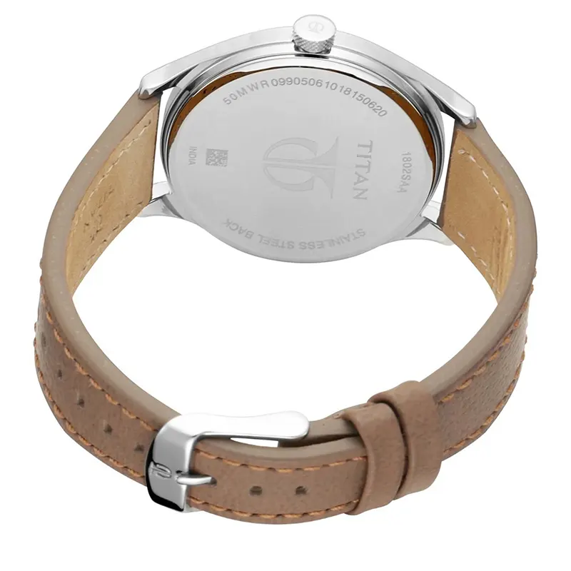 Titan Urban Edge Lustrous Silver Dial Men's Watch | 1802SL01