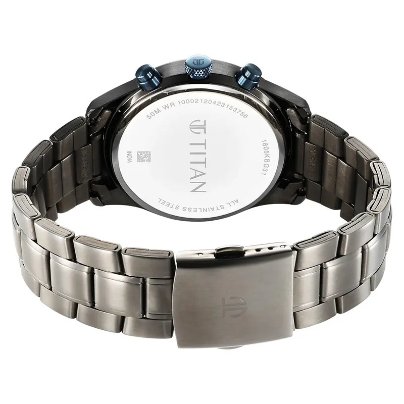Titan Neo Splash Anthracite Multifunction Dial Men's Watch | 1805KM07