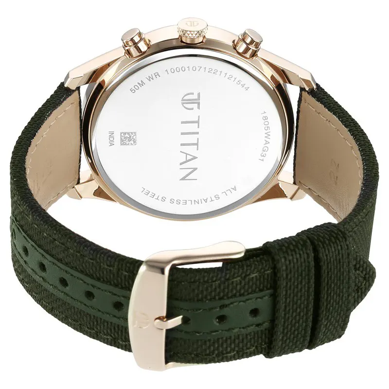 Titan Workwear Multifunctional Splash Green Dial Men's Watch | 1805WP01