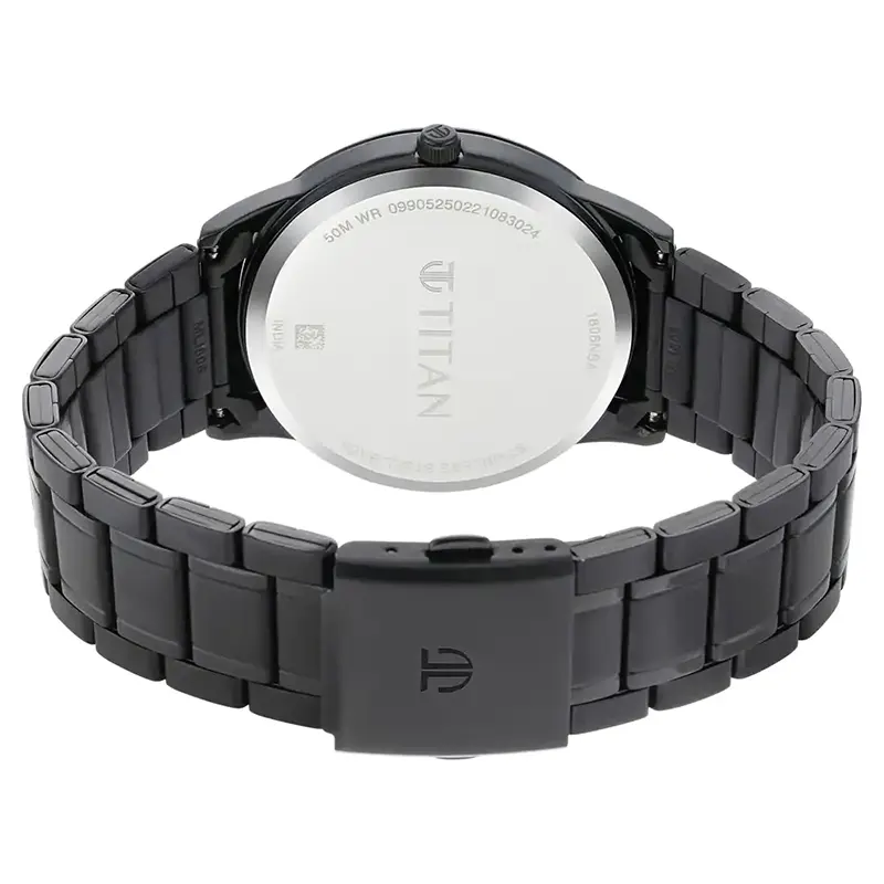 Titan 1806NM01 Minimals Black Dial Men’s Watch