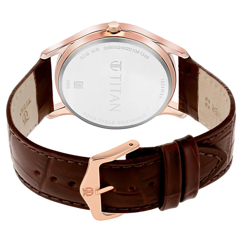 Titan Karishma Day-Date White Dial Men's Watch | 1824WL02