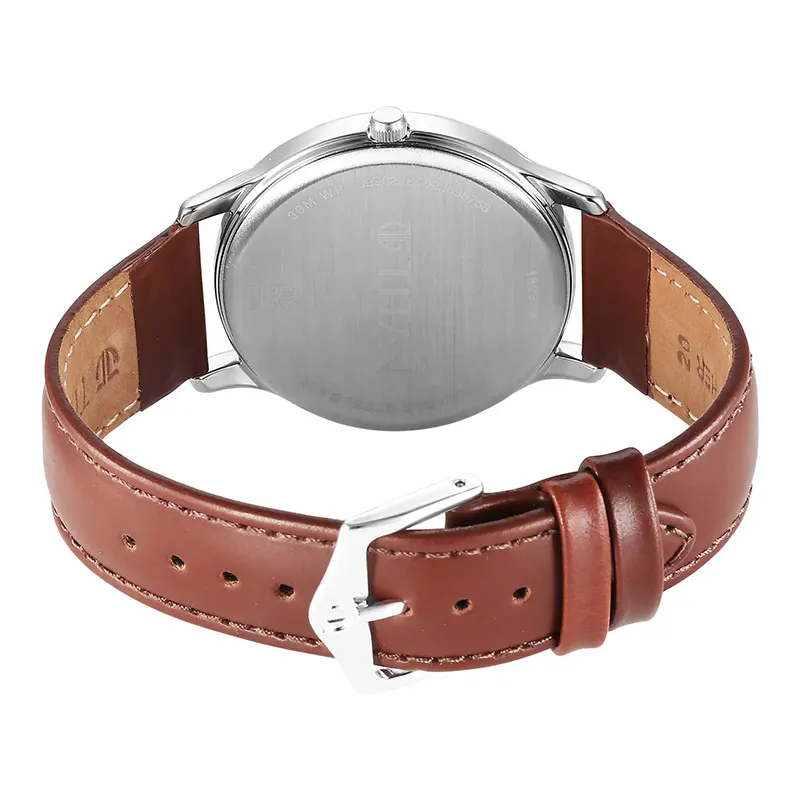 Titan Karishma Silver Dial Brown Leather Strap Men's Watch | 1825SL15