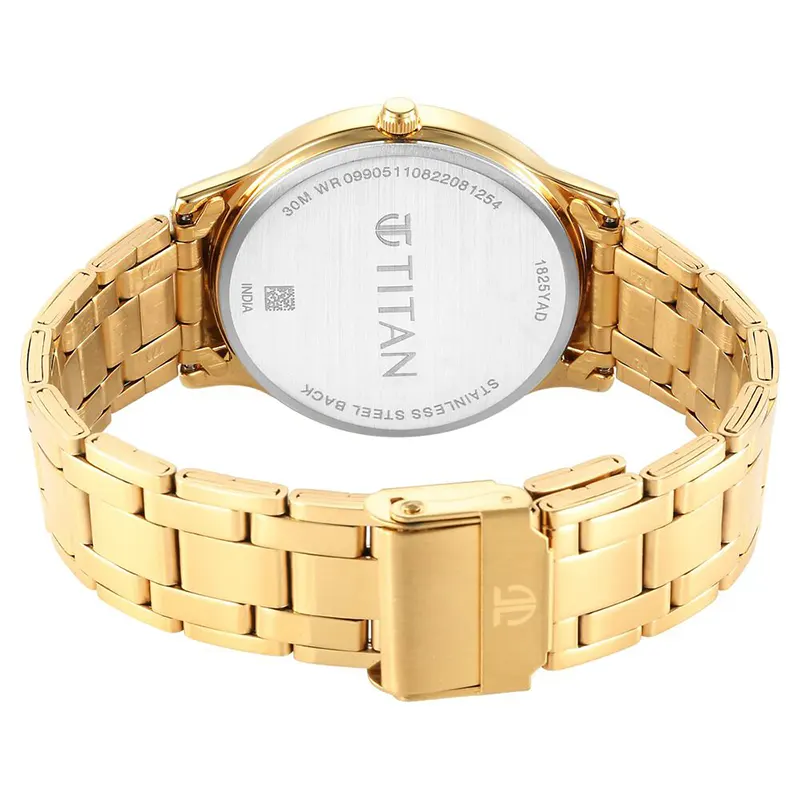 Titan Karishma Radiance Champagne Dial Men's Watch | 1825YM08
