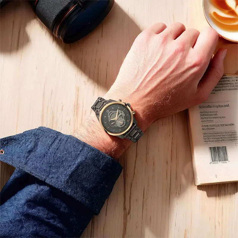 Titan Maritime Anthracite Chronograph Dial Men's Watch | 1830KM01