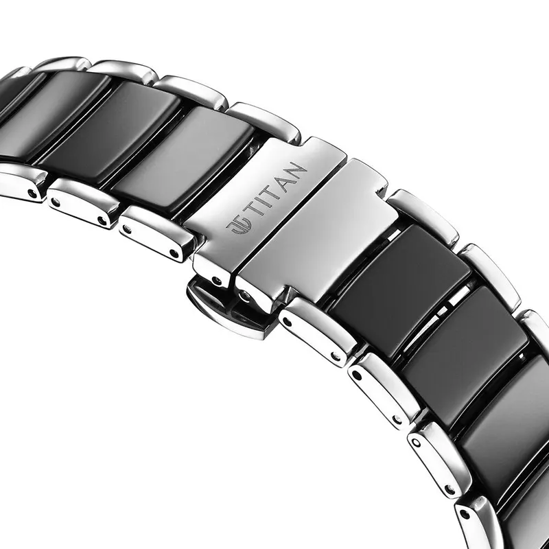 Titan Edge Fusion Black Dial Ceramic Men’s Watch | 1878KD01