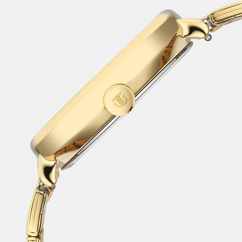 Titan Neo Curve Green Dial Gold-Tone Men's Watch | 1885YM02
