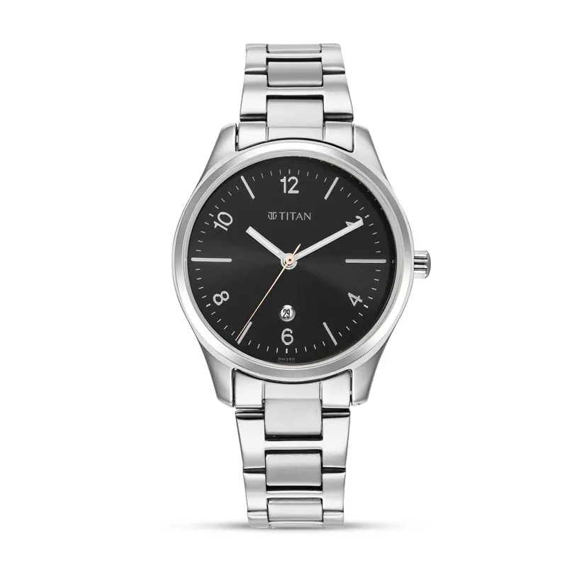 Titan Trendsetters Black Dial Ladies Watch | 2639SM08