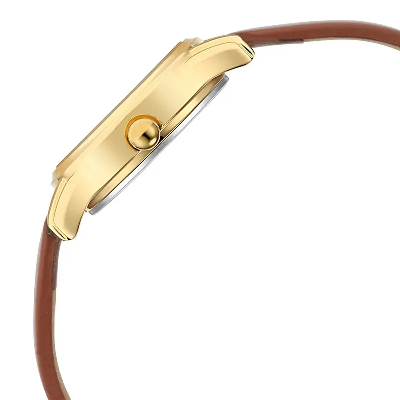 Titan Lagan 2656YL01 Day and Date White Dial Leather Strap Ladies Watch