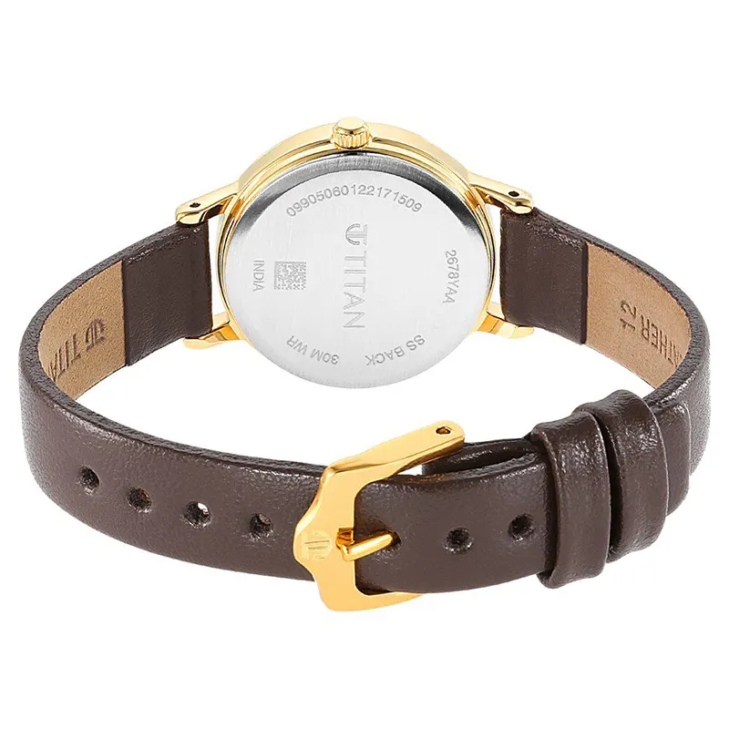 Titan Karishma 2678YL02 Brown Dial Ladies Watch
