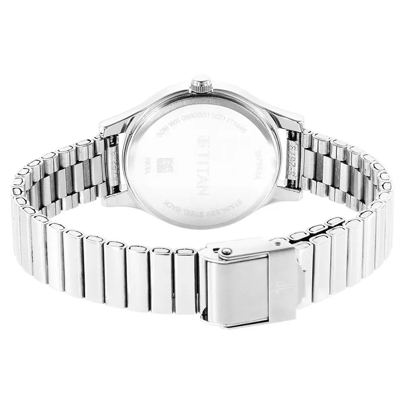 Titan Karishma 2679SM01 Blue Dial Silver-Tone Ladies Watch