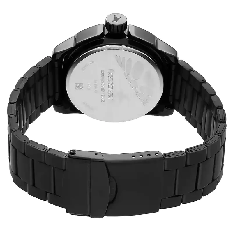 Fastrack Hitlist Black Dial Black Strap Men's Watch | 3089NM02