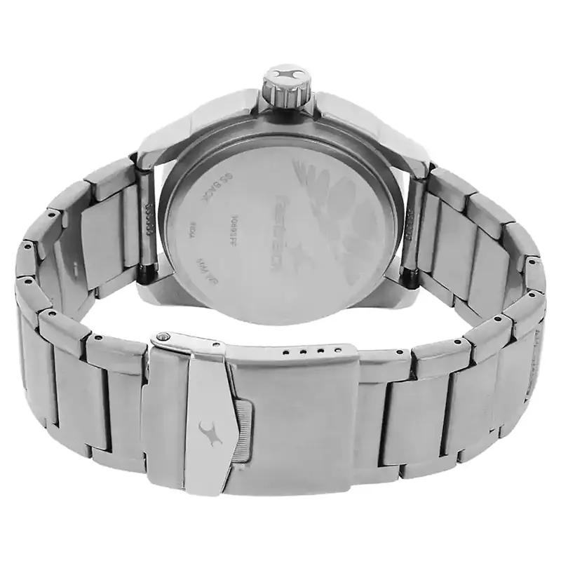 Fastrack 3089SM01 Black Magic Silver Dial Men's Watch