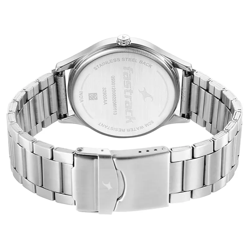 Fastrack 3290SM01 Stunners White Dial Men's Watch