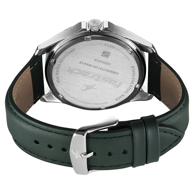 Fastrack Groove Date Grey Dial Men's Watch | 3323SL01