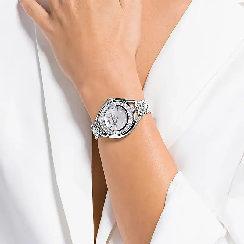 Swarovski Crystalline Aura Silver Dial Ladies Watch | 5519462