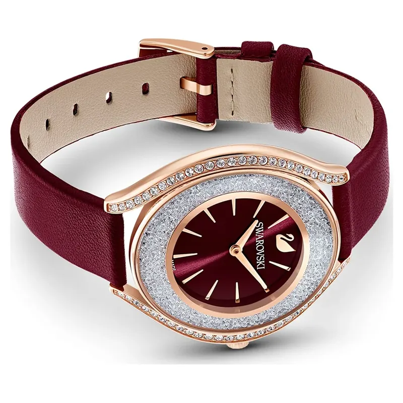 Swarovski Crystalline Aura Burgundy Dial Ladies Watch | 5558637