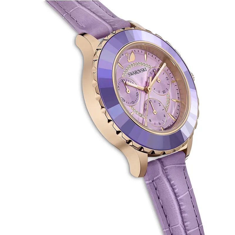 Swarovski Octea Lux Chronograph Purple Dial Ladies Watch | 5632263