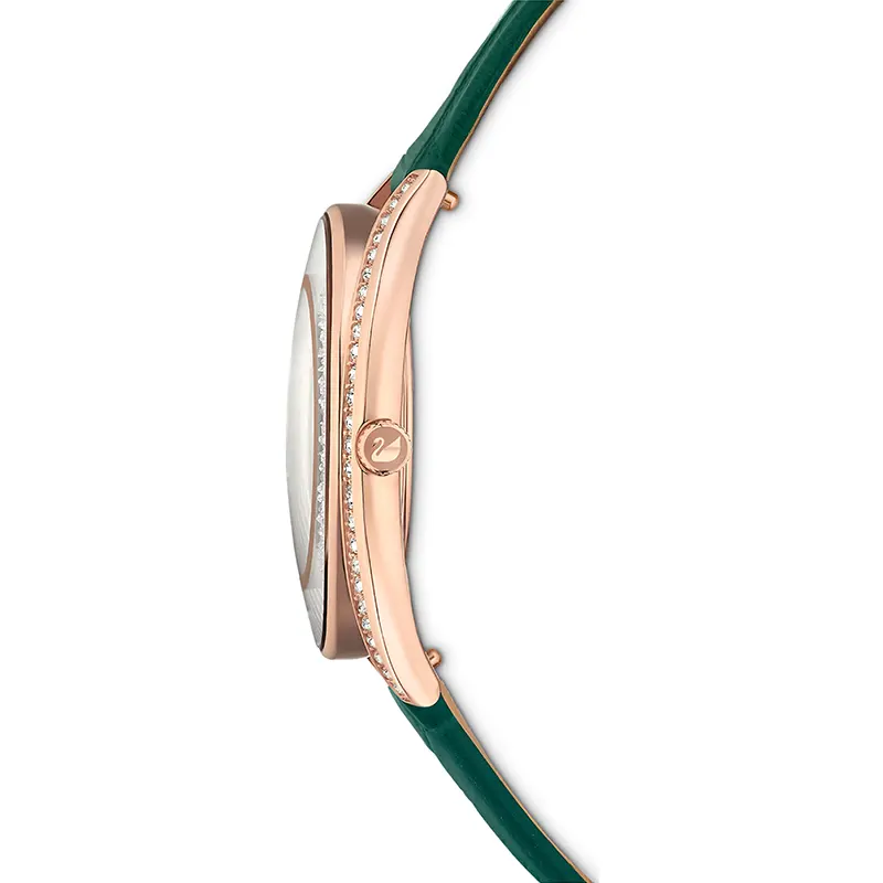 Swarovski Crystalline Aura Vibrant Green Dial Ladies Watch | 5644078