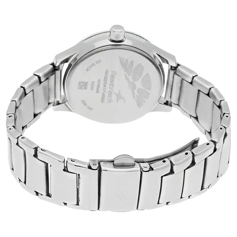 Fastrack 6078SM02 Monochrome White Dial Ladies Watch