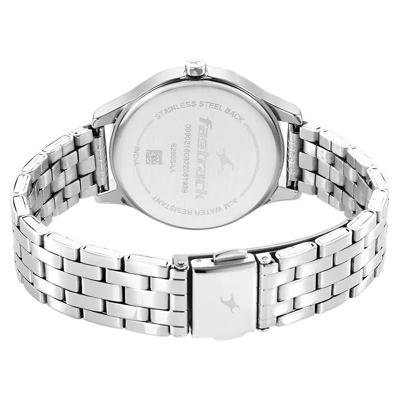 Fastrack 6280SM01 Stunners White Dial Ladies Watch