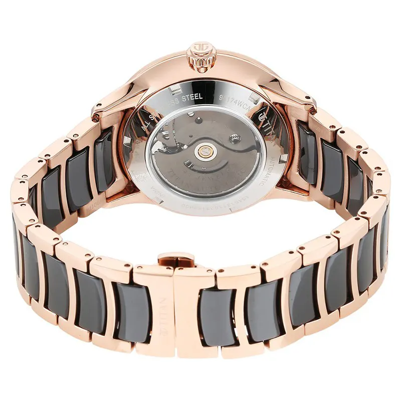 Titan Ceramic Fusion Automatic Black Skeletal Dial Men's Watch | 90174KD03