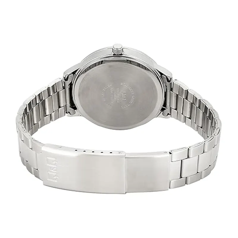 Q&Q A04A-001PY White Dial Silver-tone Ladies Watch