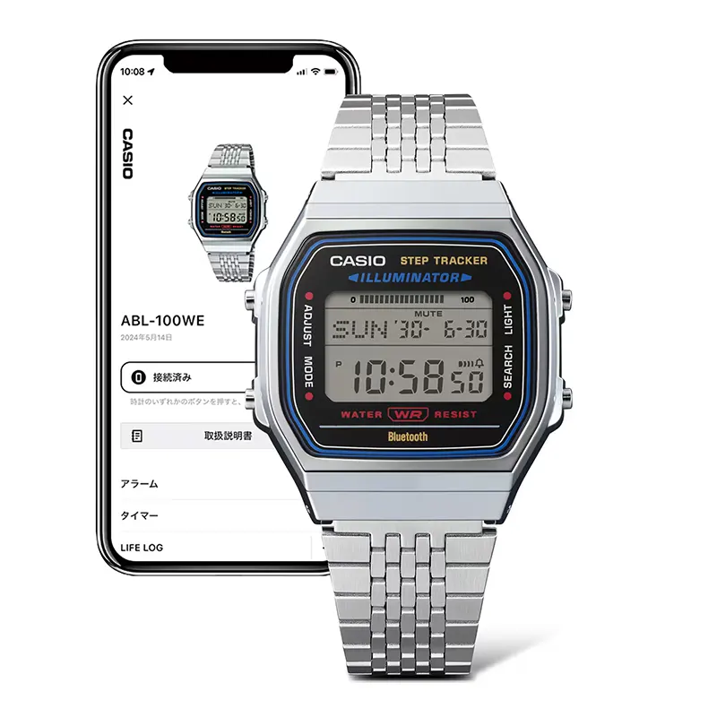 Casio ABL-100WE-1A Vintage Digital Smartphone Link Men's Watch