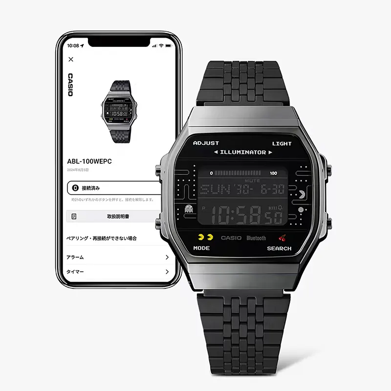 Casio x PAC-MAN Vintage Iconic Retro Bluetooth Men's Watch | ABL-100WEPC-1B