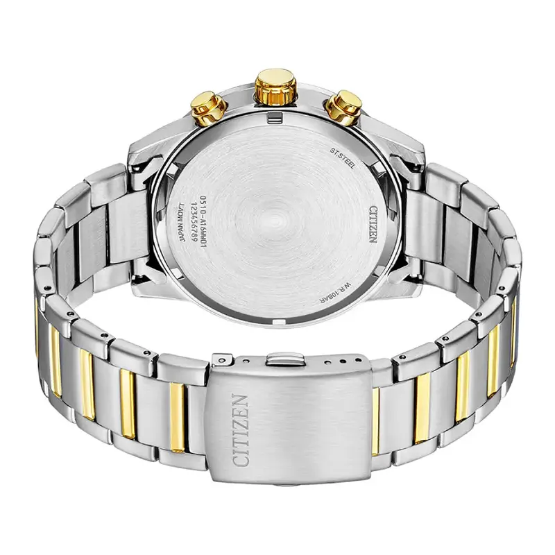 Citizen Chronograph Blue Dial Two-Tone Men's Watch | AN3684-59L