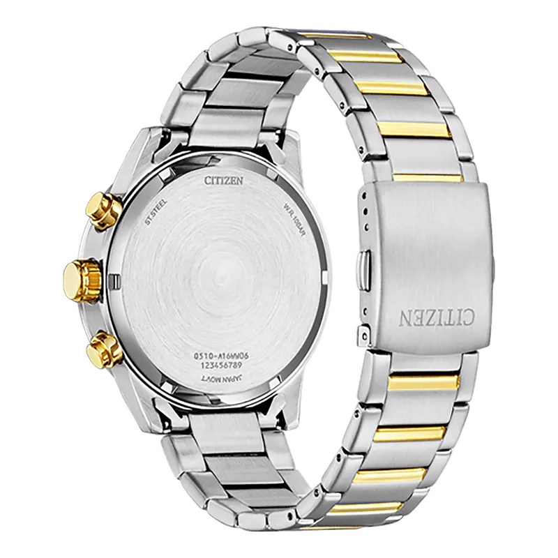 Citizen Chronograph Green Dial Two-Tone Men's Watch | AN3689-55X