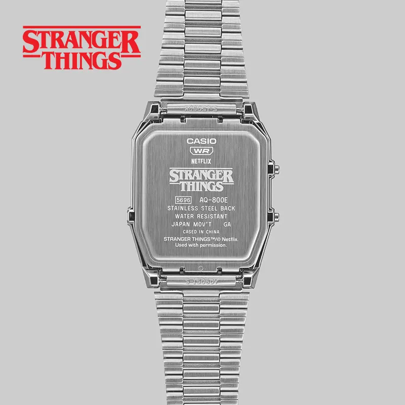 Casio X Stranger Things Vintage Twisting Vines Pattern Dial Watch | AQ-800EST-1ADR