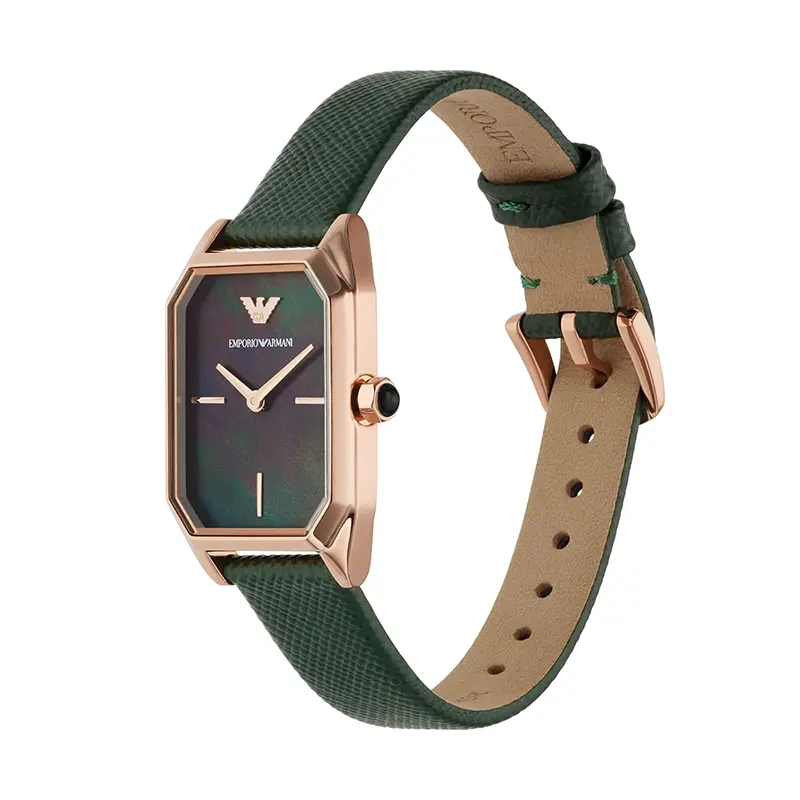 Emprio Armani Gioia Black Mother of Pearl Dial Ladies Watch | AR11149