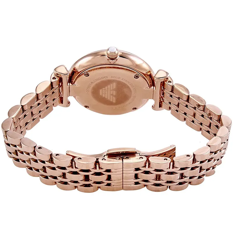 Emporio Armani Gianni T-Bar White Dial Ladies Watch | AR11244