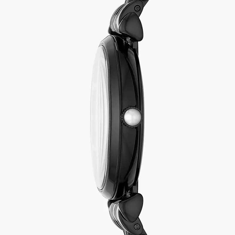 Emporio Armani Gianni T-Bar Black MOP Dial Ladies Watch | AR11268