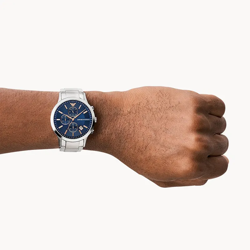 Emporio Armani Renato Chronograph Blue Dial Men's Watch | AR11458