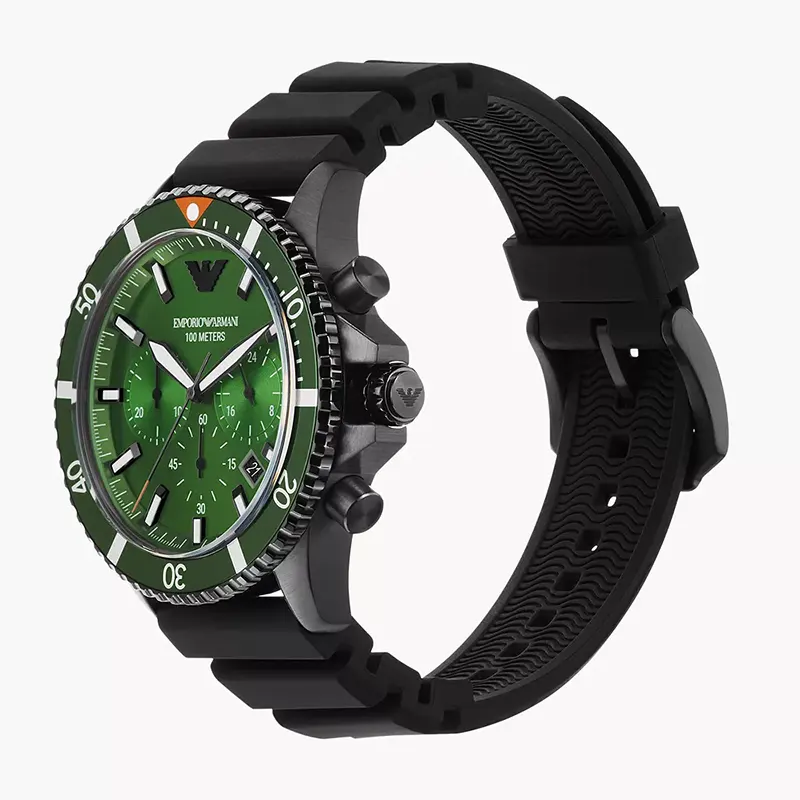 Emporio Armani Chronograph Green Dial Men’s Watch | AR11463