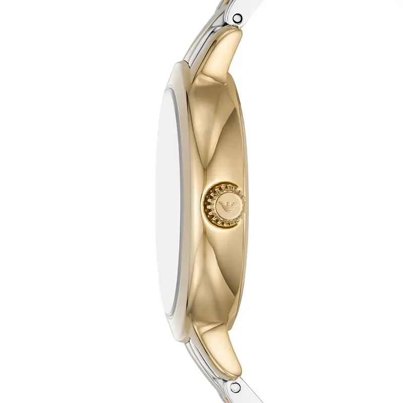 Emporio Armani Cleo MOP Dial Two-Tone Ladies Watch | AR11513