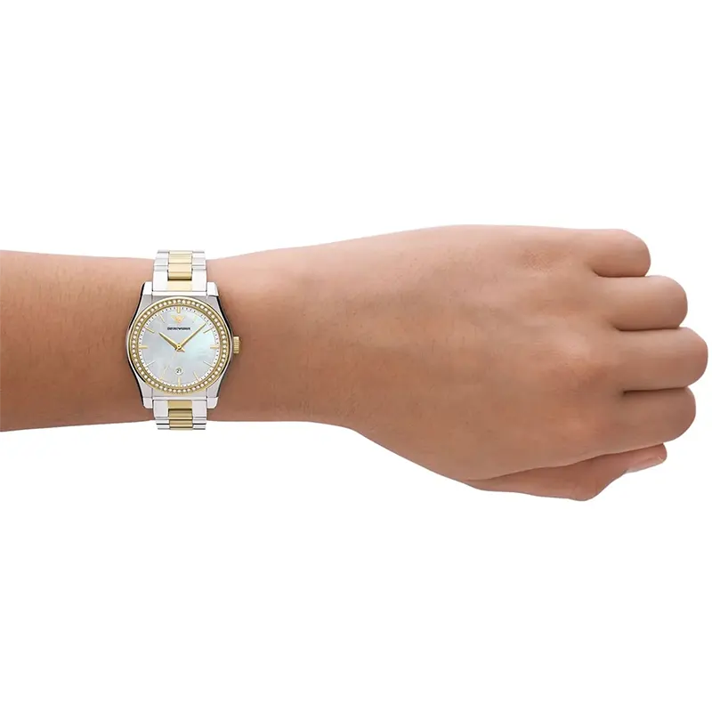 Emporio Armani Federica White MOP Dial Ladies Watch | AR11559