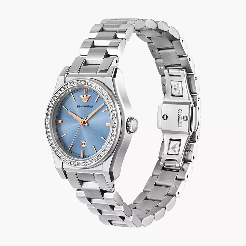 Emporio Armani Federica Blue Dial Ladies Watch | AR11593