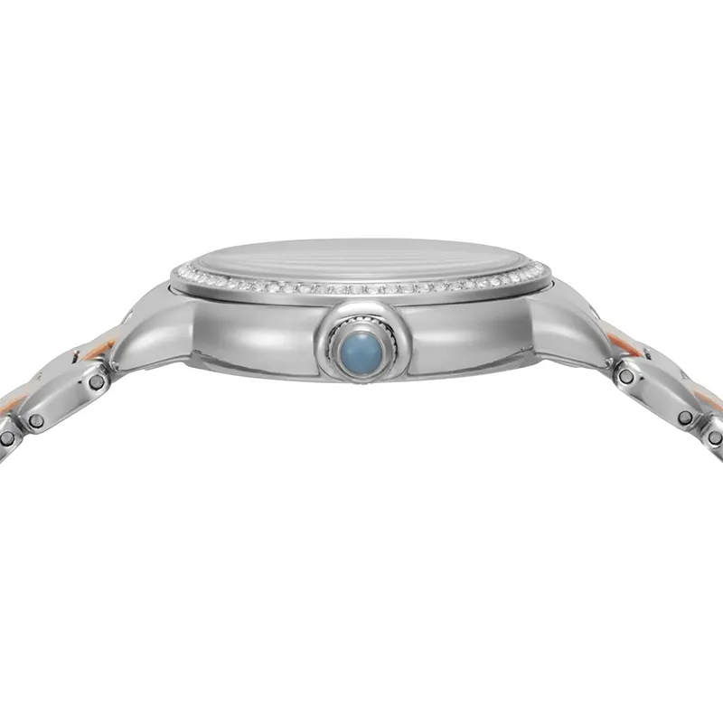 Emporio Armani Mia Light Blue Dial Two-Tone Ladies Watch | AR11597