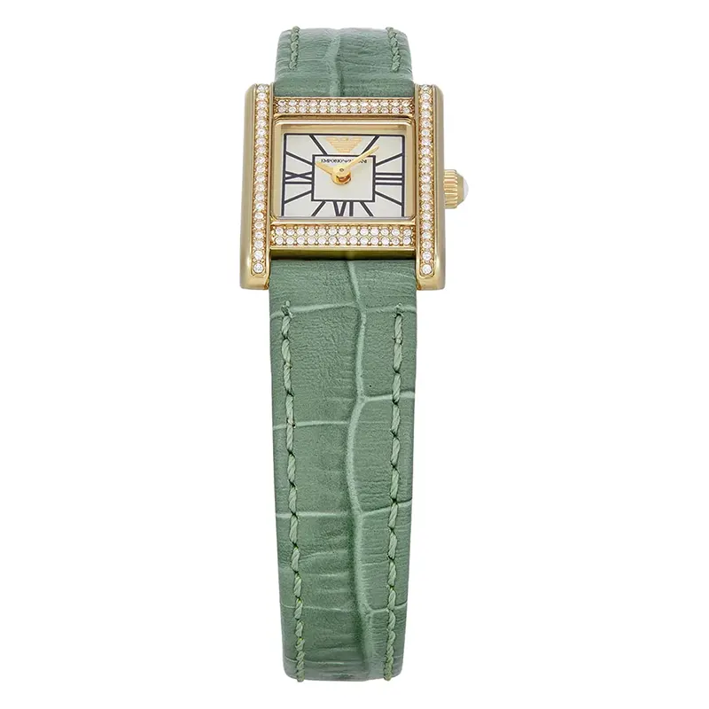 Emporio Armani Ganni Crystals Decorated Champagne Dial Ladies Watch | AR11661