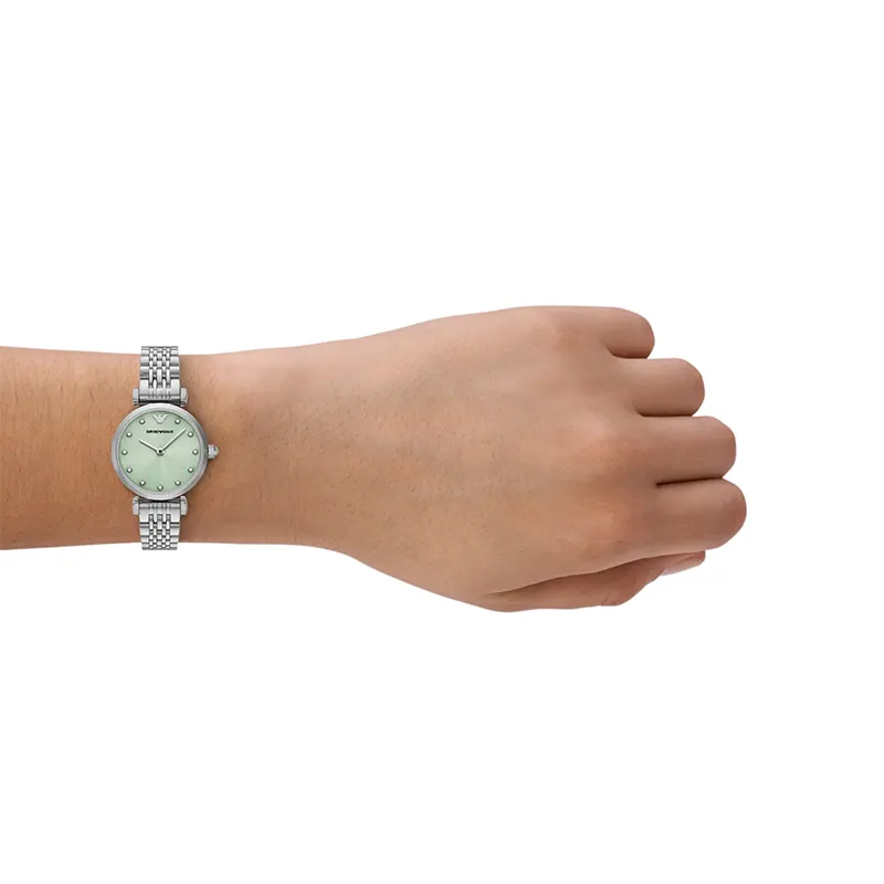 Emporio Armani Classic Light Green Dial Ladies Watch | AR11667