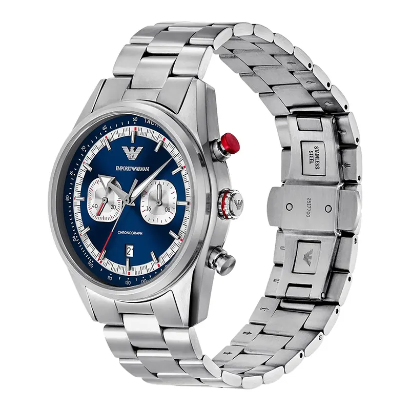 Emporio Armani Racer Chronograph Blue Dial Men's Watch | AR11676