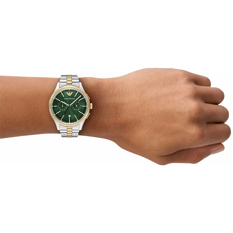 Emporio Armani Dario Chronograph Green Dial Men's Watch | AR11692