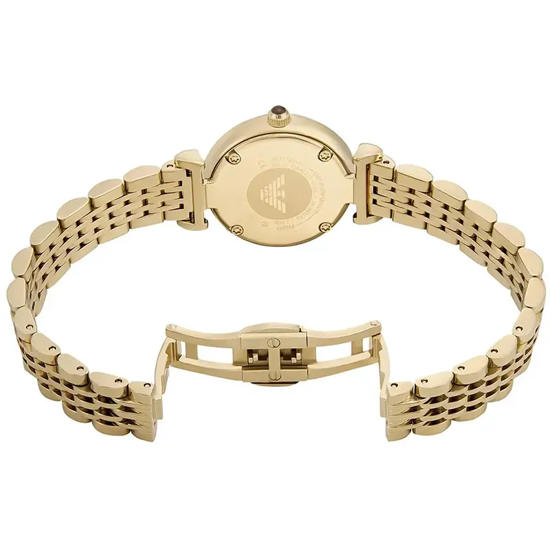 Emporio Armani Classic Brown Dial Gold-Tone Ladies Watch | AR11703