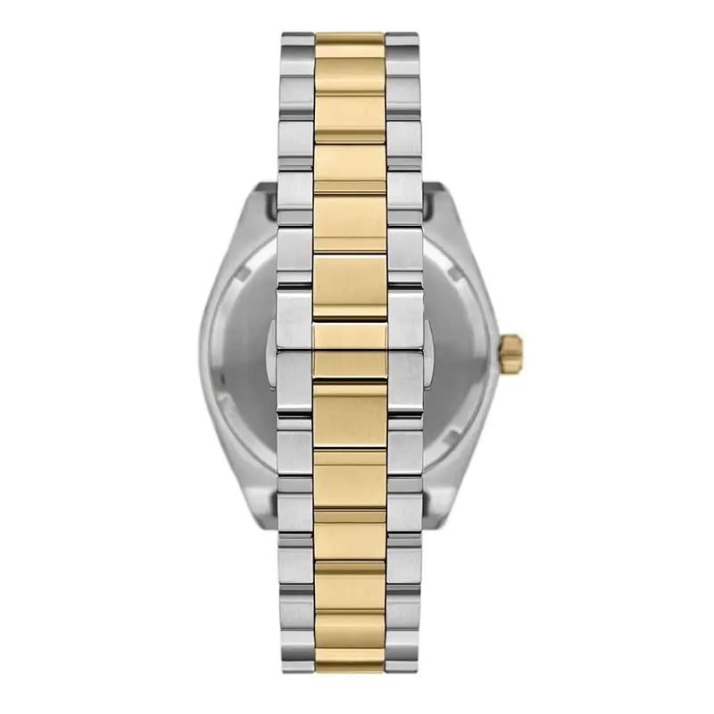 Emporio Armani Federico Black Dial Two-Tone Men's Watch | AR11715