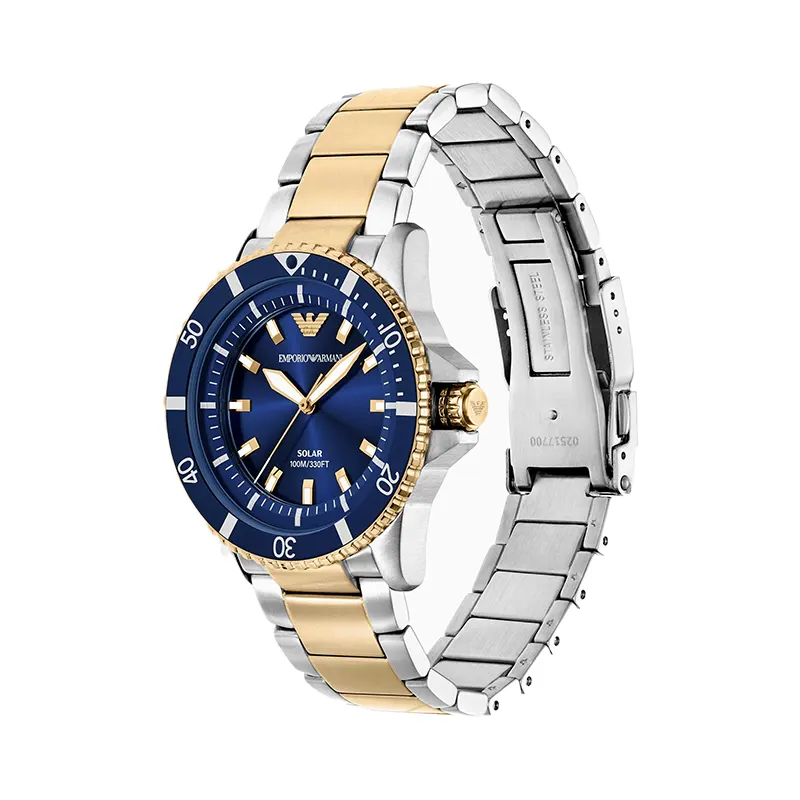 Emporio Armani World Explorer Blue Dial Men's Watch | AR11738